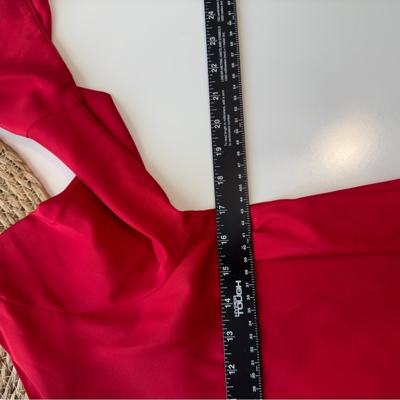 SABO SKIRT Red Bell‎ Sleeve Tunic Top Size 6 - Picture 5 of 10